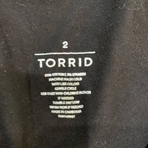Torrid size 2 full length black leggings